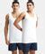Buy Super Combed Cotton Round Neck Sleeveless Vest - White (Pack of 2 ...
