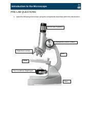 Image result for Introduction to Microscope Lab Answer Key