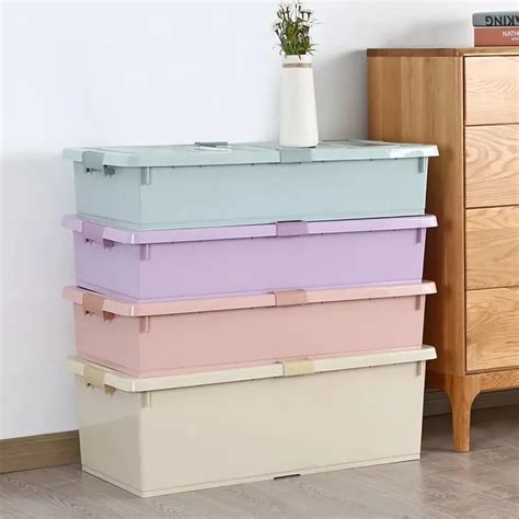 Psb006 Large Rolling Under Bed Storage Bins with Wheels Sliding ...