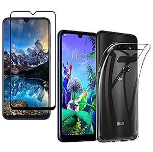 AONIR® Combo 5D Tempered Glass with Transparent Back Cover Case for LG ...