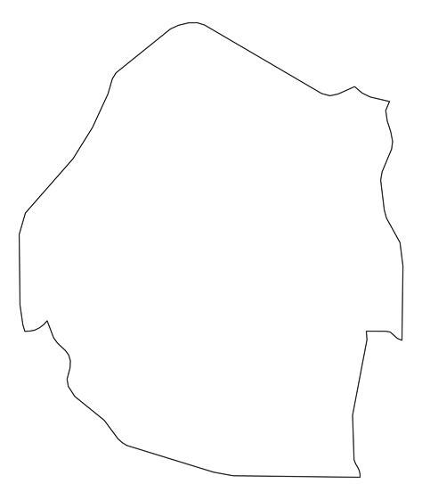 Eswatini Outline Map - Eswatini map - OutlineMap.org