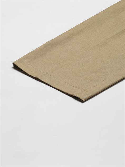 Classic Comfort: Men's Khaki Solid Cotton Pyjamas | See Designs