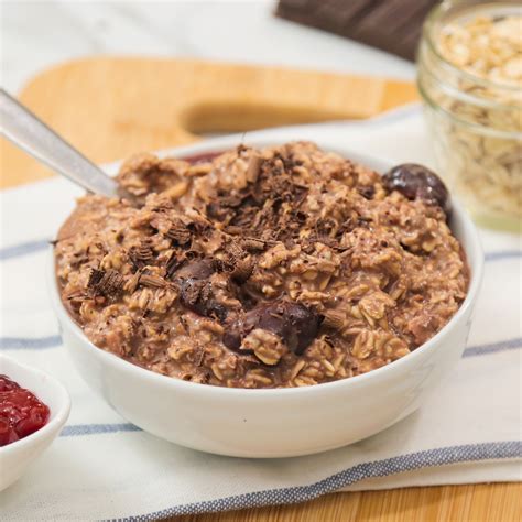 Chocolate Cherry Overnight Oatmeal - The Domestic Geek
