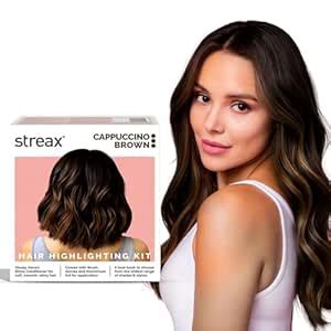 Buy Streax Hair Colour Highlight Kit | Cappuccino Brown | Enriched With ...
