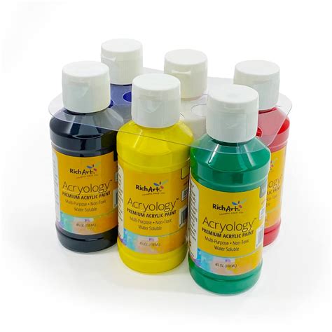 Rich Art, Arts & Crafts Acrylic Paint for Virtually all Craft Surfaces ...