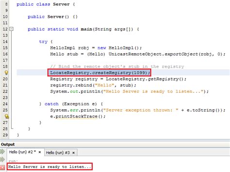 Java RMI Using NetBeans 的图像结果