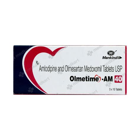 OLMETIME AM 40MG TABLET 10'S, Price, Composition & Generic Alternatives ...
