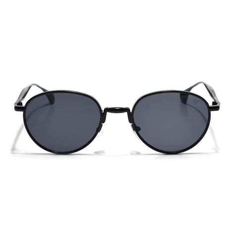 Sphere | Black Round Sunglasses | Black Lens - MG7609