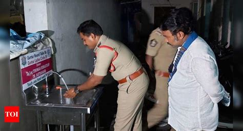 Guntur Round Table gifts hand wash stations to police stations ...