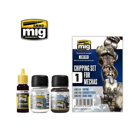 Buy AMMO MIG-7428 Chipping Set for Mechas, Multicolour Online at Low ...