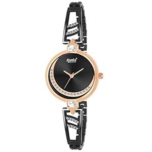Ajanta Quartz Women's Watch Luxury Analog Watches for Women. (Black ...