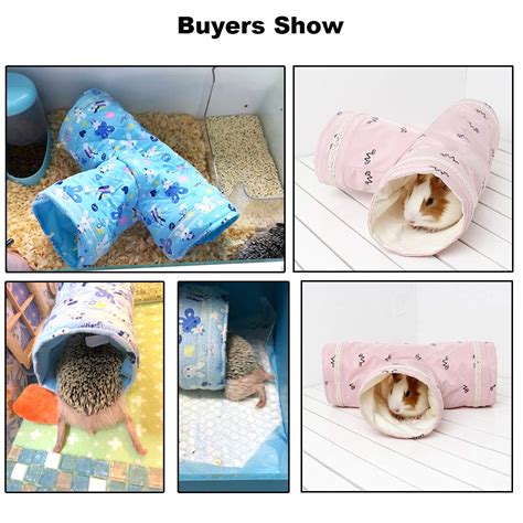 Amakunft Guinea Pig Tunnels and Tubes, Guinea Pig Hideaway Play Toy ...