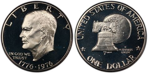 1976-S $1 Clad Type 2 (Proof) Ike Dollar - PCGS CoinFacts