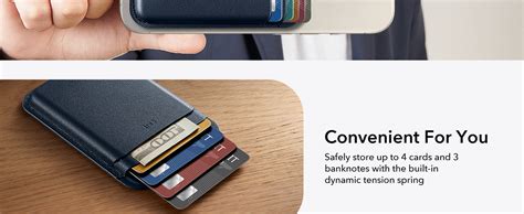 ESR for MagSafe Wallet, 5-Card Holder, Magnetic Wallet for iPhone,RFID ...