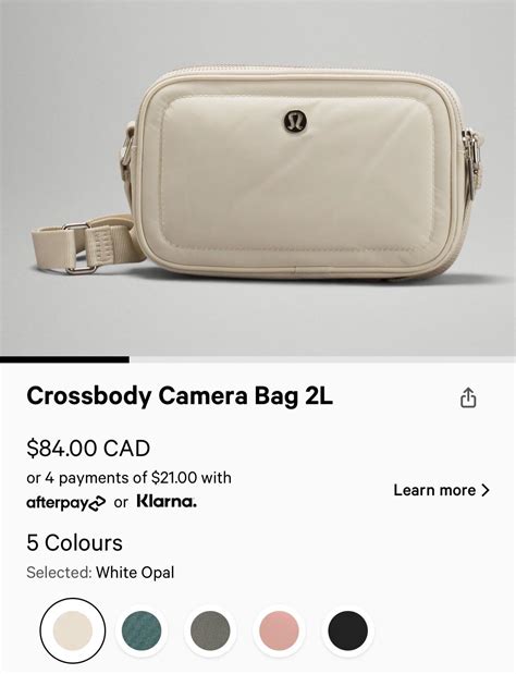 🇨🇦 Restock Crossbody Camera Bag in 5 Colours! : r/lululemon