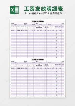 红色简约工资发放表模版Excel模板下载_工资_熊猫办公