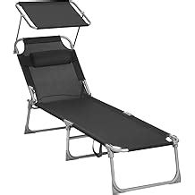 SONGMICS Sun Lounger, Sunbed, Reclining Sun Chair, India | Ubuy