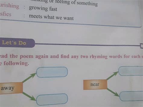 Read the poem again and find any two rhyming | StudyX