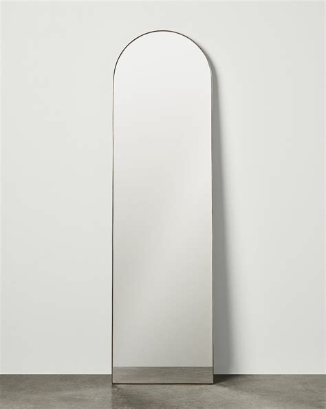 Theo Floor Mirror Brass