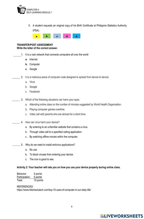 Matching Computer Live Worksheet 的图像结果