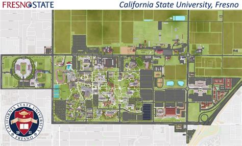 Fresno State University Campus Map