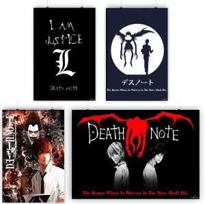 Death Note Combo 377 Pack of 4 for wall decoration Paper Print ...