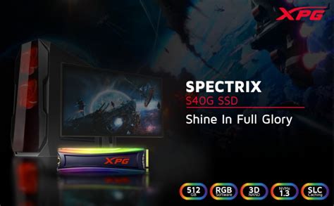 Amazon.in: Buy XPG S40G 512GB RGB 3D NAND PCIe Gen3x4 NVMe 1.3 M.2 2280 ...