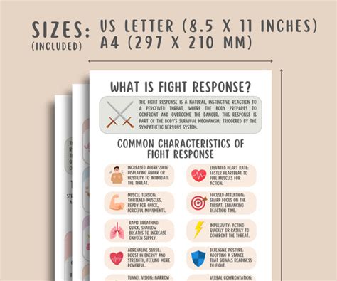 Fight, Flight, Freeze, Fawn Trauma Responses Worksheets – MindSpace