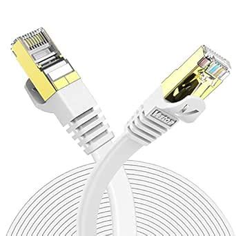 Veetop 1m Flat CAT7 High Speed 10Gbps RJ45 Cat 7 Ethernet cables LAN ...