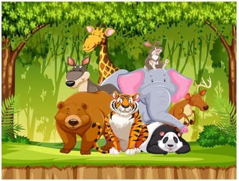 ALL YOUR DESIGN Cartoon Design Kids Theme Vinyl Poster Animals ...