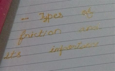 types of friction and its importance - Brainly.in