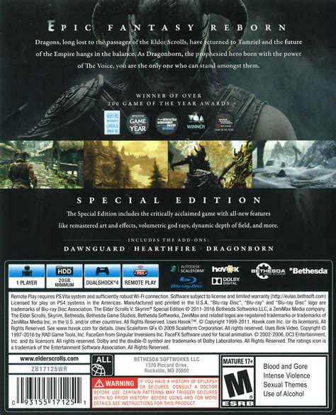 Bethesda The Elder Scrolls V: Skyrim Special Edition - Role Playing ...