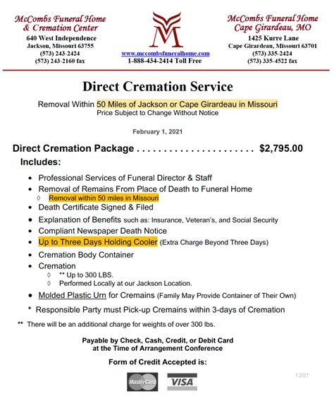 McCombs Funeral Home Inc. | Jackson MO funeral home and cremation