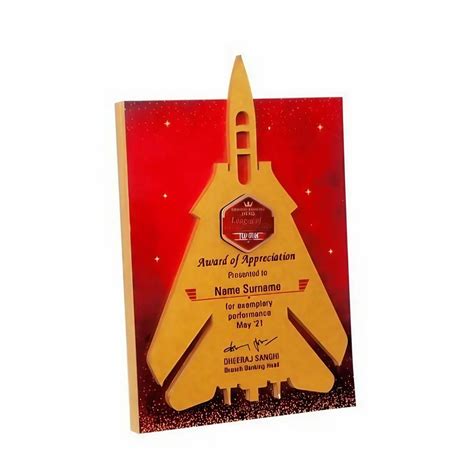 Employee Recognition Awards - Corporate Rising Star Wooden Plaque ...