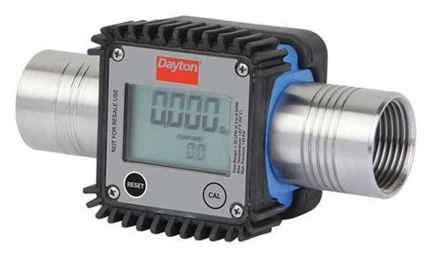 Dayton Flowmeter, Digital, 1in., FNPT, 5.35 cps, LCD 32ZN69 | Zoro