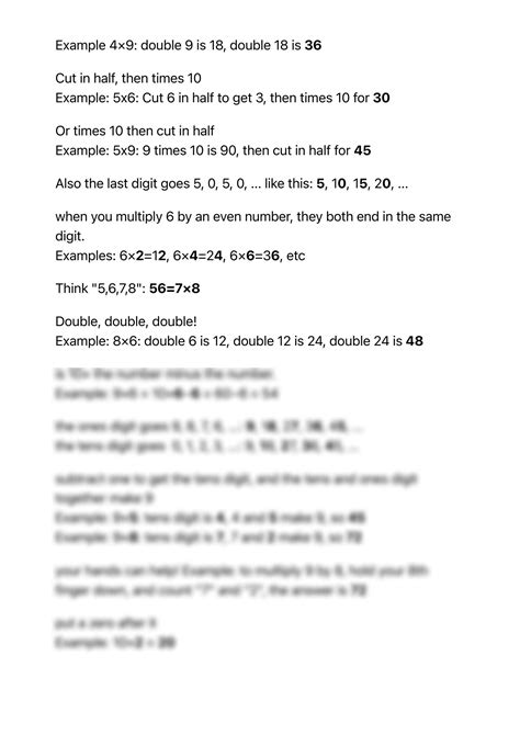 Multiplication Tips 的图像结果