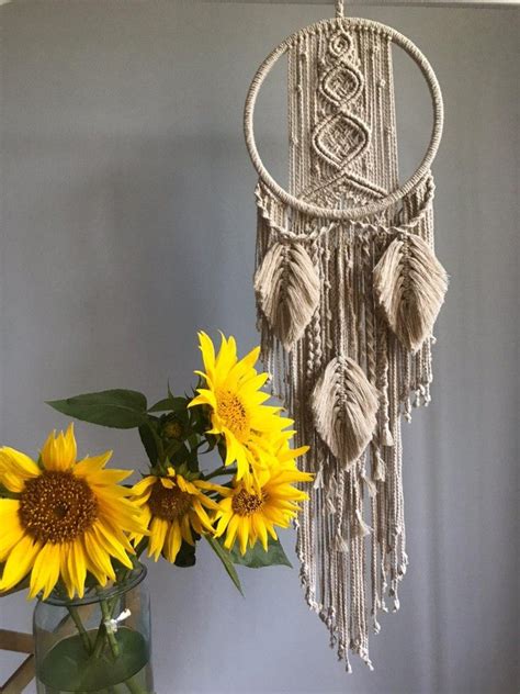 Macrame Dreamcatcher Wall Hanging Large Dream Catcher - Etsy India