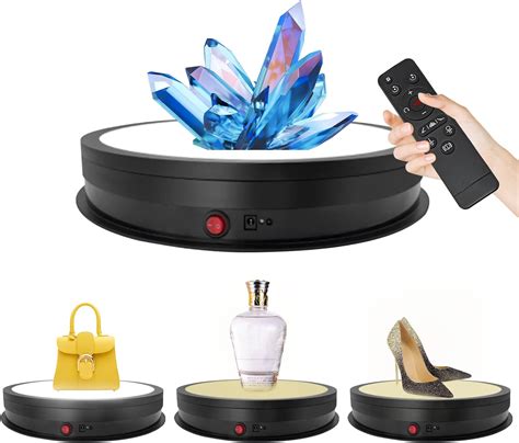 Amazon.com: Rotating Display Stand with Led Light Large Turntable 16 ...