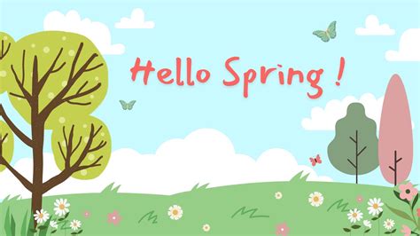 Image result for Hello Spring Cartoon Desktop