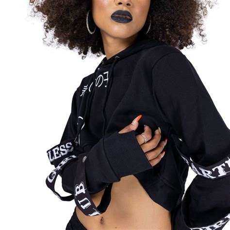 mikina dámská HEARTLESS - SAD GIRL CLUB - BLACK - POI1186 - Metalshop.cz