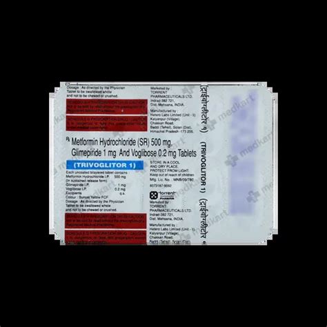 TRIVOGLITOR 1MG TABLET 10'S Price, Uses, Side Effects & Substitutes ...