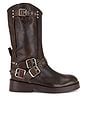 Free People x We The Free Janey Engineer Boot In Chocolate in Chocolate ...