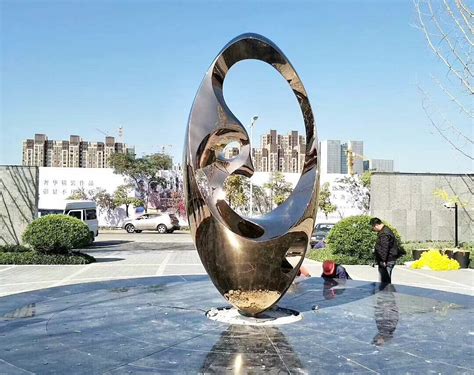 不锈钢水景雕塑-不锈钢雕塑-曲阳县艺谷园林雕塑有限公司