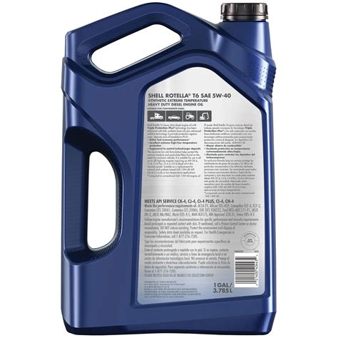 SHELL Rotella T6 5W-40 Diesel Engine Oil - 1 Gal (pack of 3)