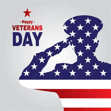 Premium Vector | Veterans day social media post template with flag in ...