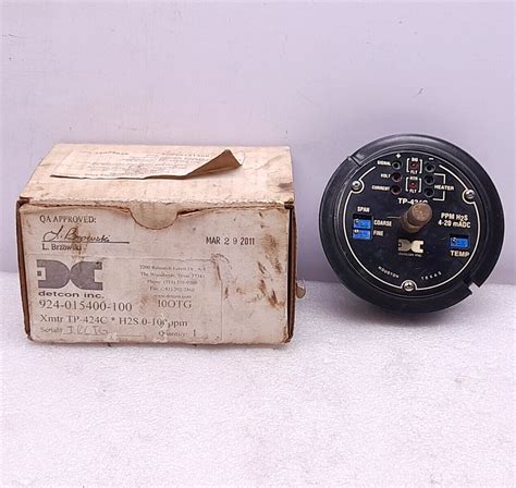 Detcon 924-015400-100 Plug In Transmitter Control H2S Sensor Module TP ...