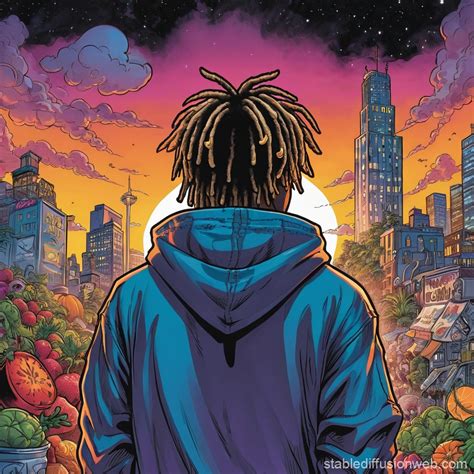 Juice WRLD Album Cover Art | Stable Diffusion Online