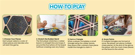Buy Kidology Chain Triangle Chess Game Triggle Rubber Band Game For ...