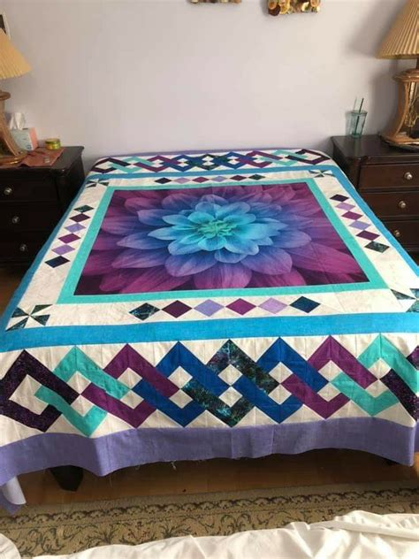 Image result for Playful Creative Flower Panel Quilt Pattern