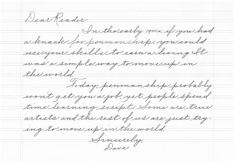 A self publishing secret - Consistent Cursive